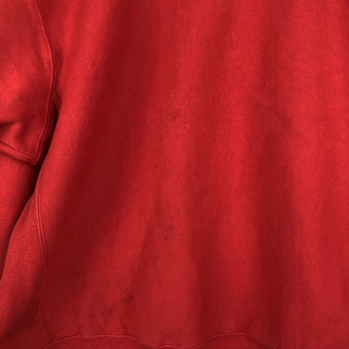 2000'S Champion REVERSE WEAVE Reverse Weave Embroidered Sweatshirt, Men's XL cotton red type Vintage Second Hand