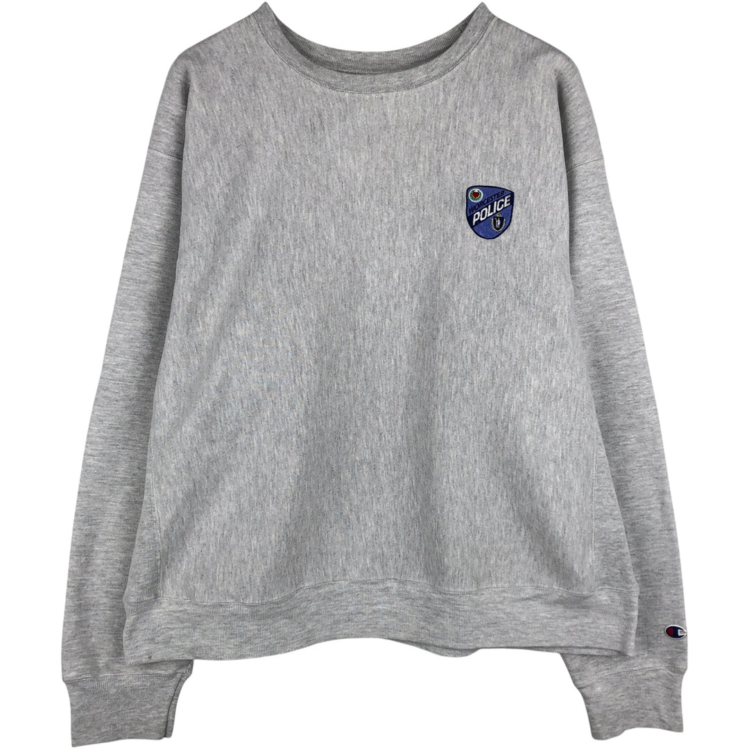 2000'S Champion Premium Reverse Weave Logo Sweatshirt, Men's Size XL unclear pale white type Vintage Second Hand