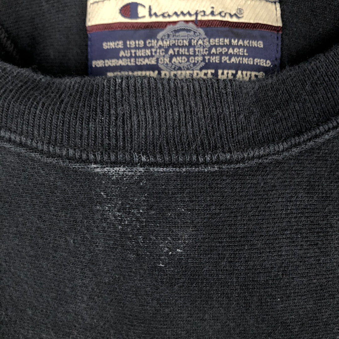 2000'S Champion Premium Reverse Weave Blank Sweatshirt, Men's Size XL cotton black type Vintage Second Hand