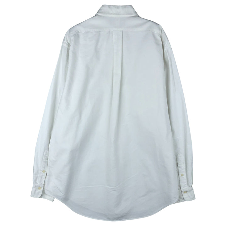 Ralph Lauren POLO by Ralph Lauren long sleeve button down shirt, men's size L cotton white type Vintage Second Hand
