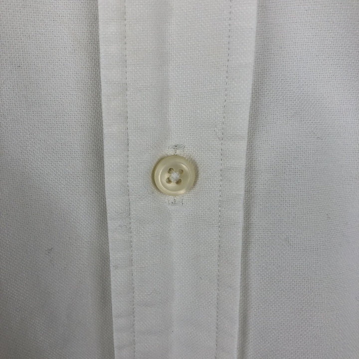 Ralph Lauren POLO by Ralph Lauren long sleeve button down shirt, men's size L cotton white type Vintage Second Hand