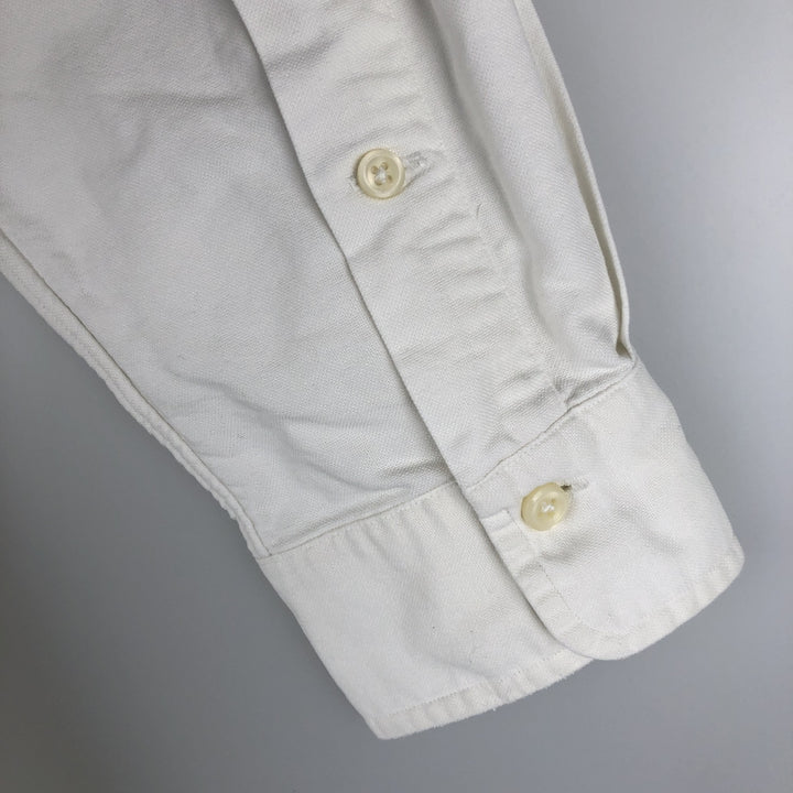 Ralph Lauren POLO by Ralph Lauren long sleeve button down shirt, men's size L cotton white type Vintage Second Hand