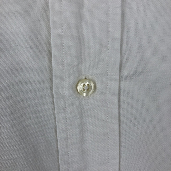 Ralph Lauren YARMOUTH long sleeve button down shirt, men's size M cotton white type Vintage Second Hand