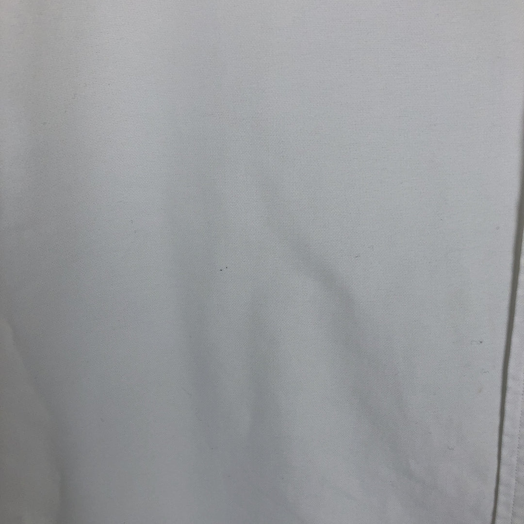 Ralph Lauren YARMOUTH long sleeve button down shirt, men's size M cotton white type Vintage Second Hand