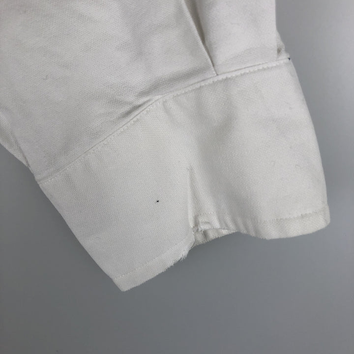 Ralph Lauren YARMOUTH long sleeve button down shirt, men's size M cotton white type Vintage Second Hand