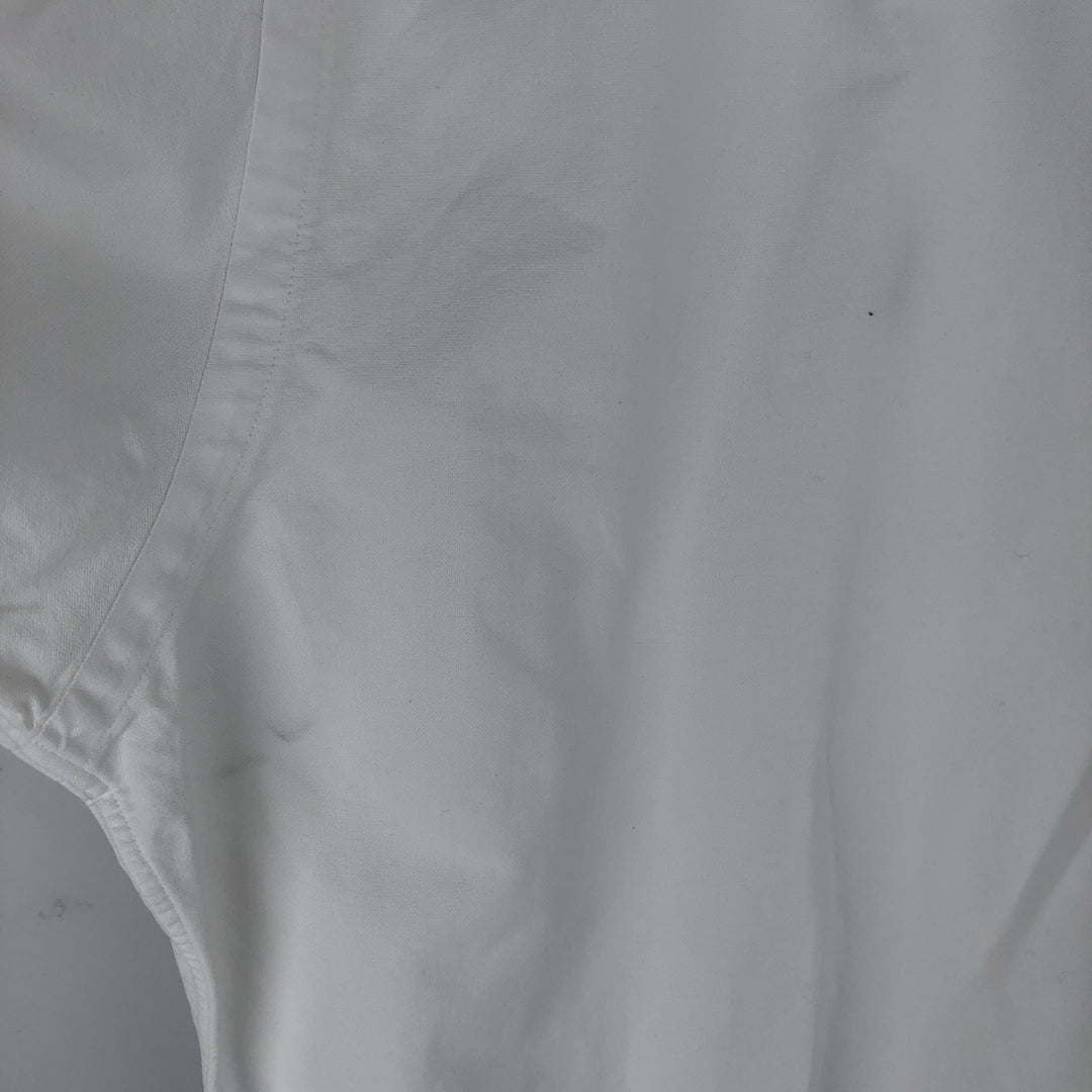 Ralph Lauren YARMOUTH long sleeve button down shirt, men's size M cotton white type Vintage Second Hand