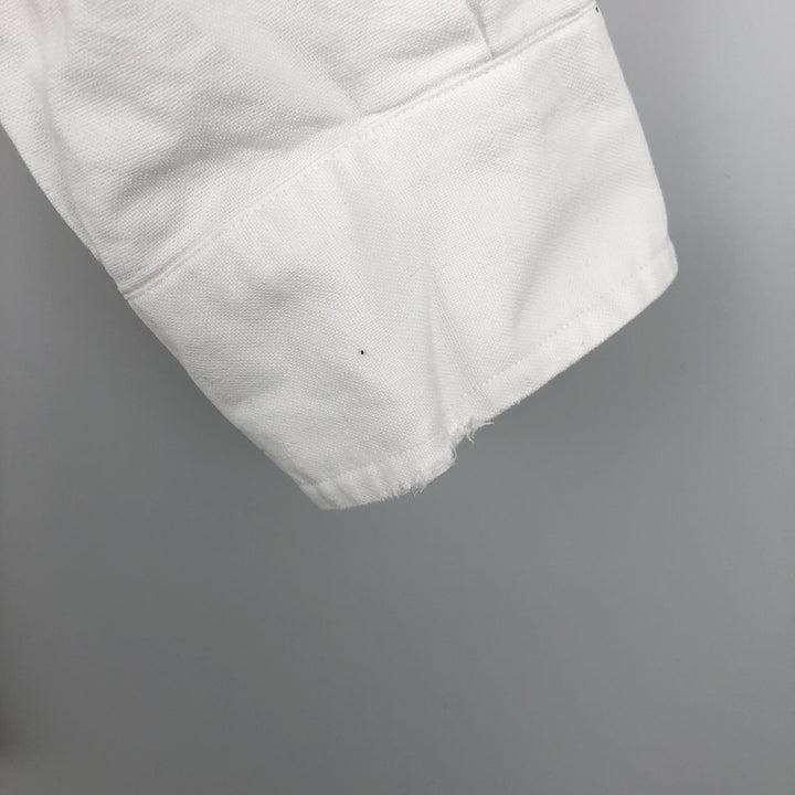 Ralph Lauren YARMOUTH long sleeve button down shirt, men's size M cotton white type Vintage Second Hand