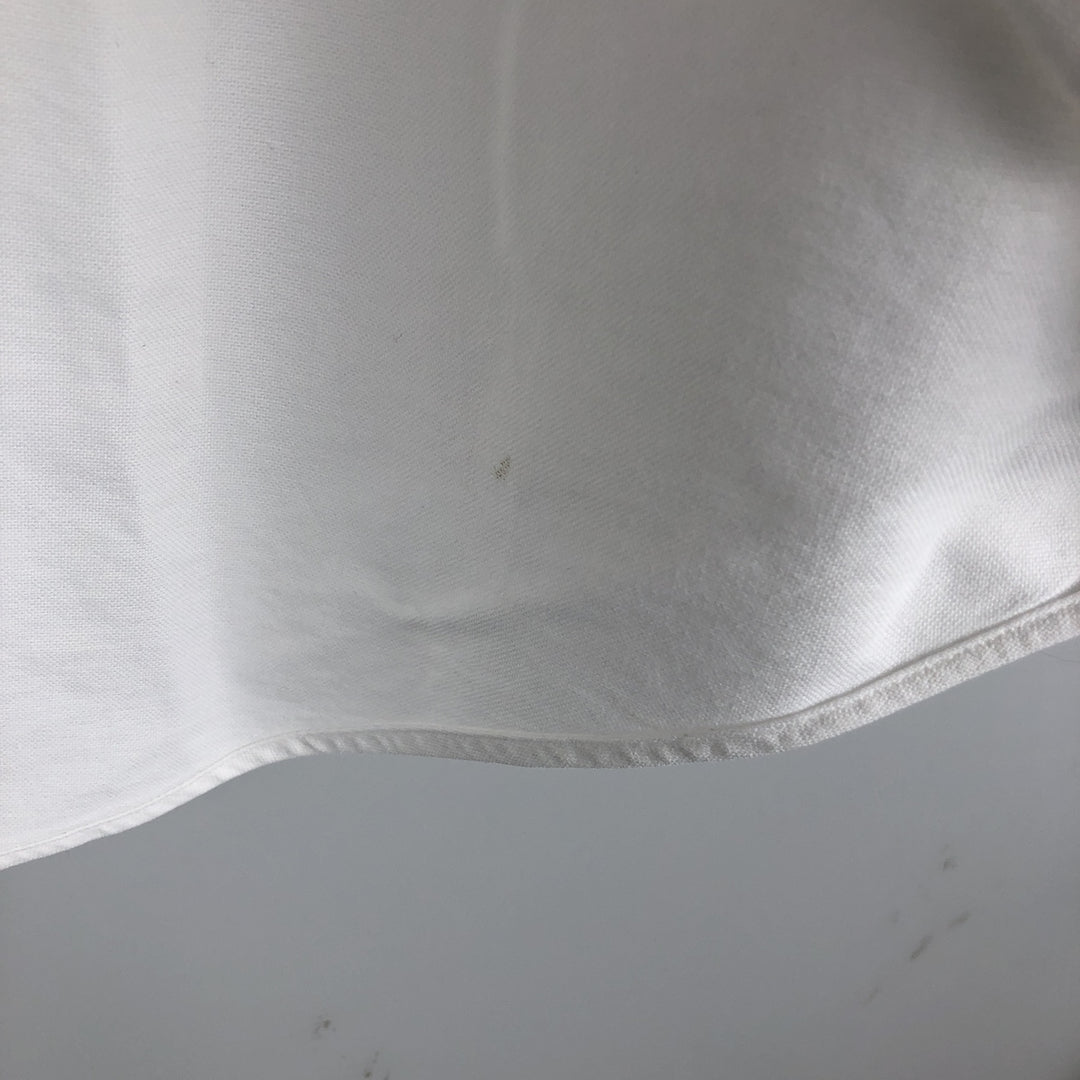 Ralph Lauren YARMOUTH long sleeve button down shirt, men's size M cotton white type Vintage Second Hand