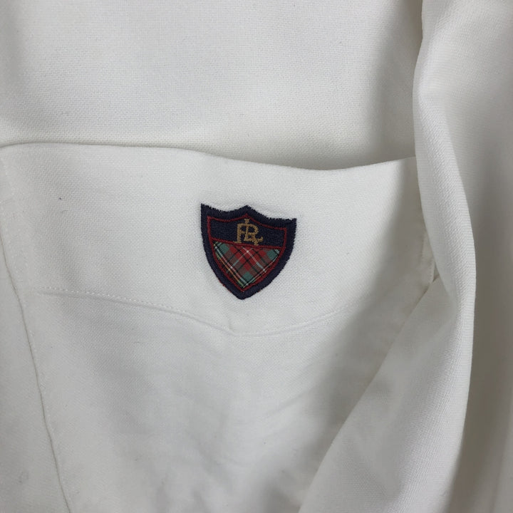Ralph Lauren Golf Tilden long-sleeved button-down shirt, men's size XL cotton white type Vintage Second Hand