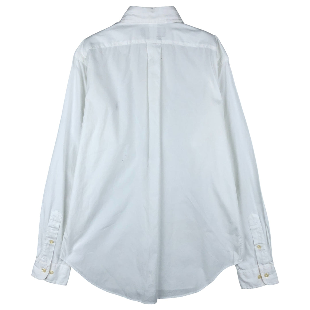 Ralph Lauren Classic Fit Long Sleeve Button Down Shirt Men's M cotton white type Vintage Second Hand