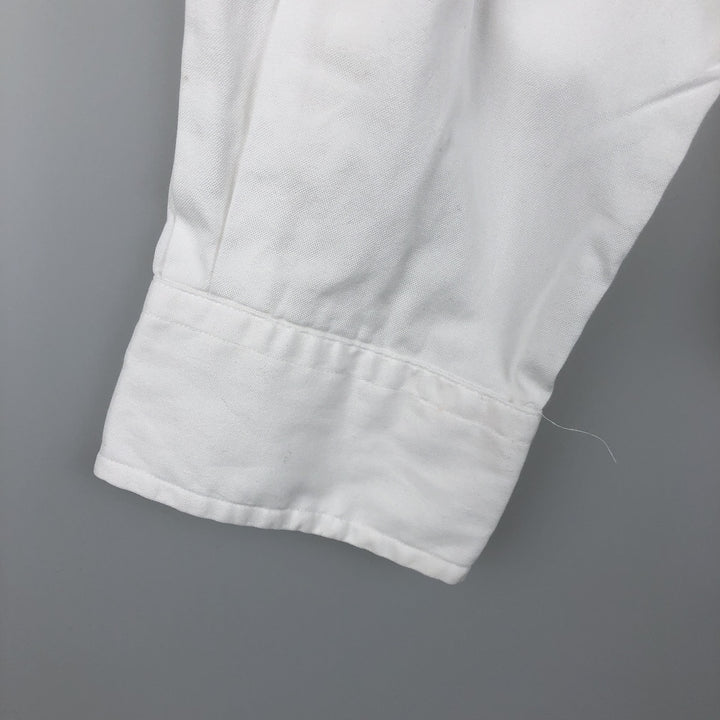 Ralph Lauren Classic Fit Long Sleeve Button Down Shirt Men's M cotton white type Vintage Second Hand