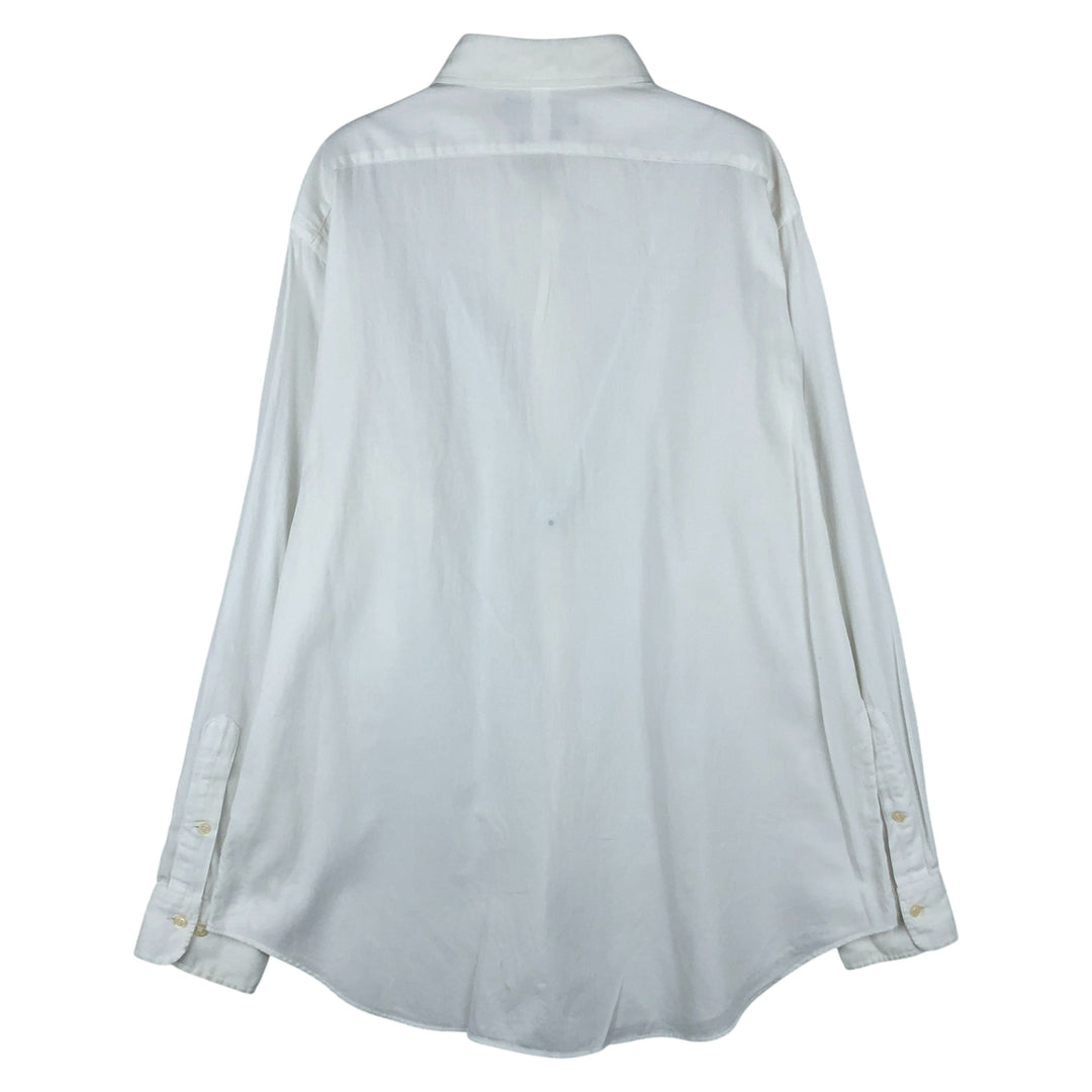 Ralph Lauren POLO by Ralph Lauren ANDREW long sleeve cotton shirt, men's size L cotton white type Vintage Second Hand