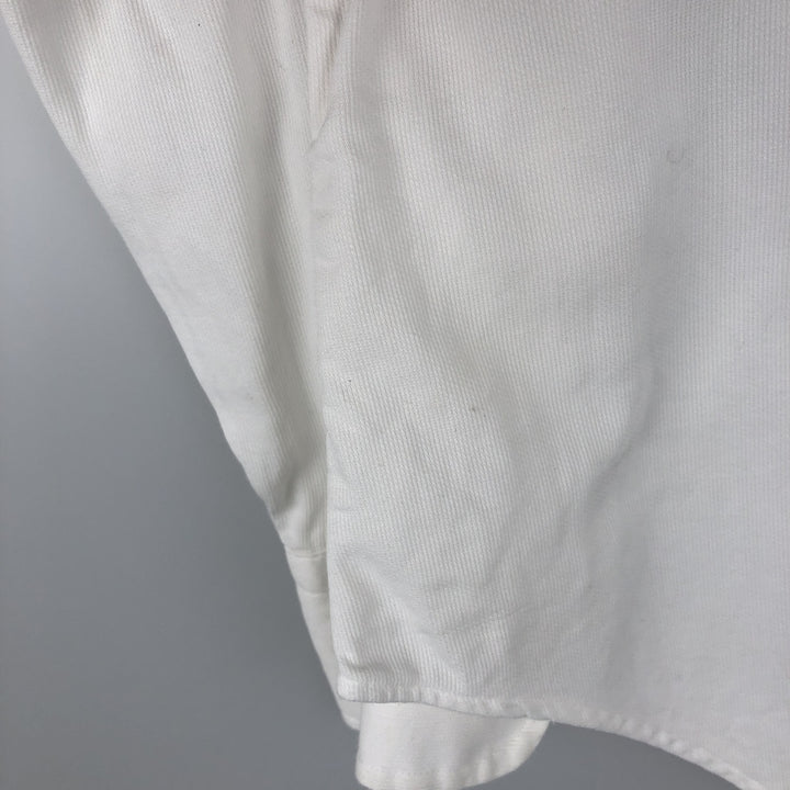 Ralph Lauren POLO by Ralph Lauren ANDREW long sleeve cotton shirt, men's size L cotton white type Vintage Second Hand
