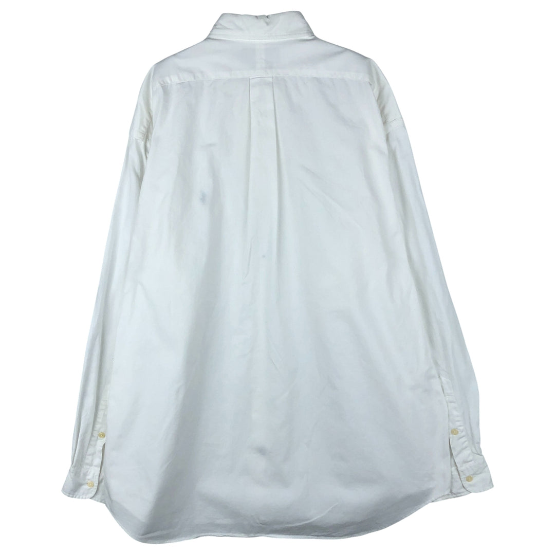 Ralph Lauren BLAKE long sleeve button down shirt, men's XL size cotton white type Vintage Second Hand