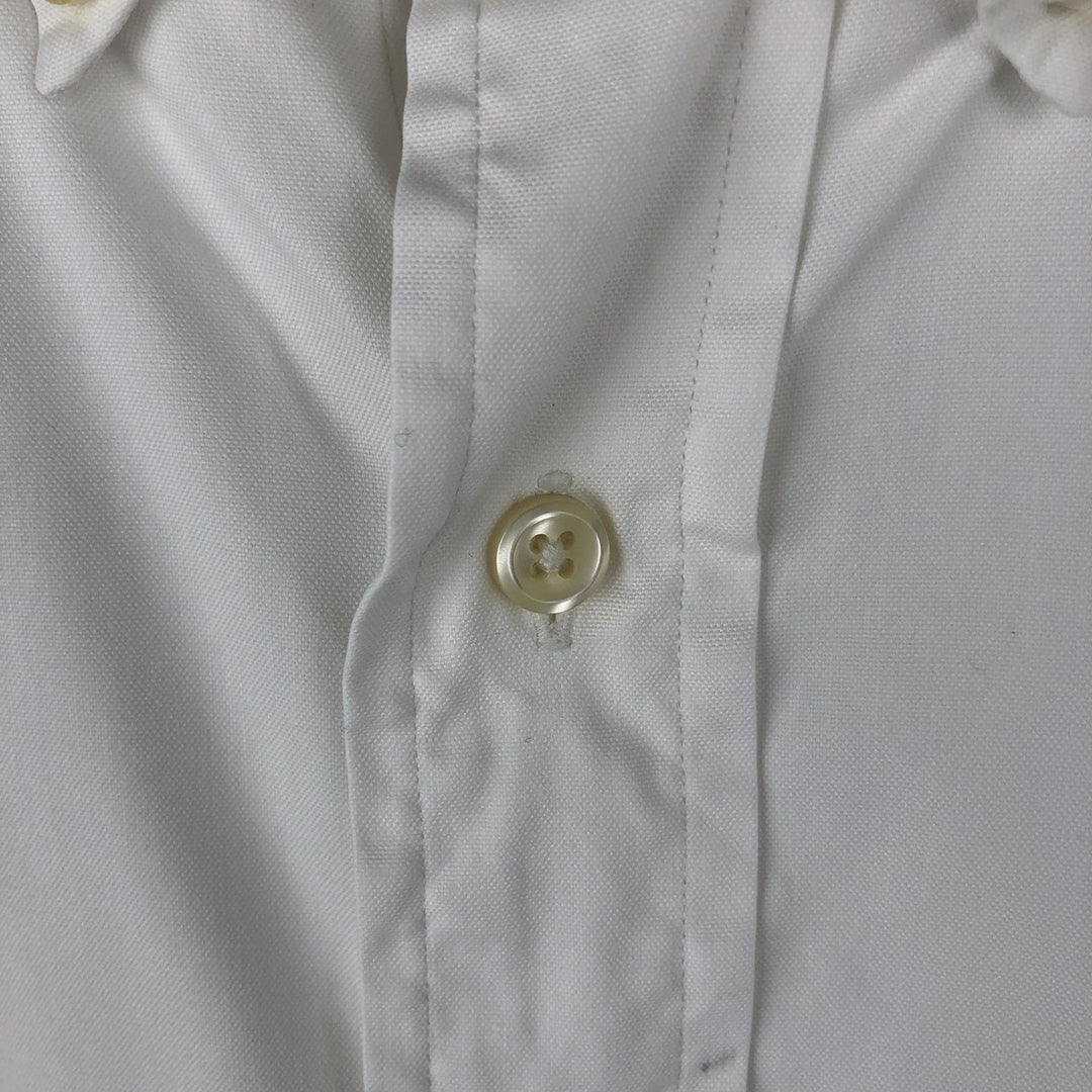Ralph Lauren YARMOUTH long sleeve button down shirt, men's XL size cotton white type Vintage Second Hand