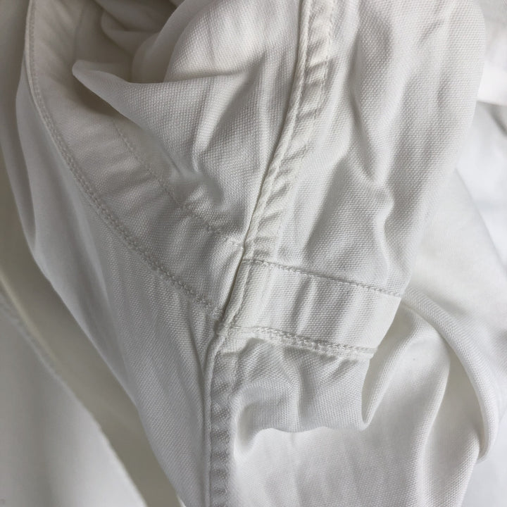 Ralph Lauren YARMOUTH long sleeve button down shirt, men's XL size cotton white type Vintage Second Hand