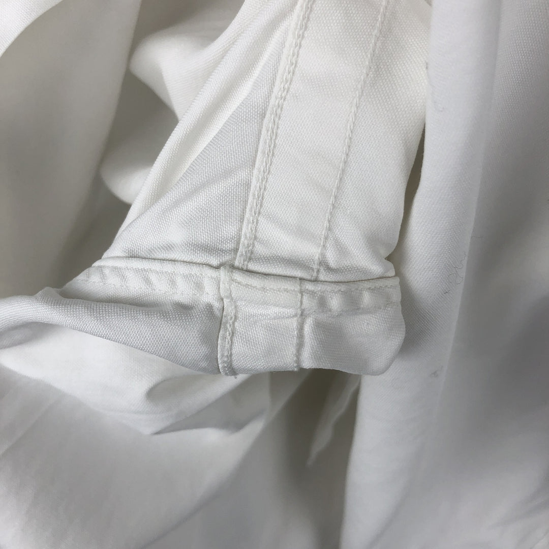 Ralph Lauren YARMOUTH long sleeve button down shirt, men's XL size cotton white type Vintage Second Hand