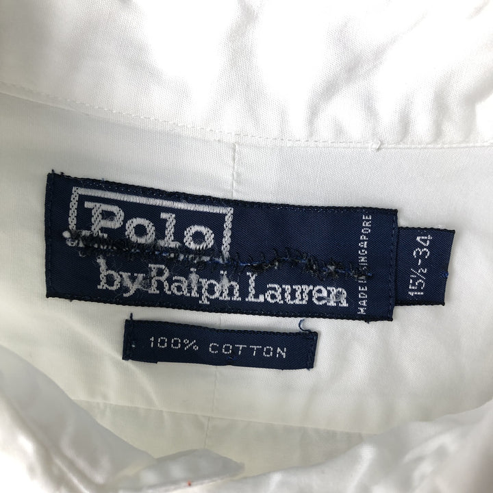 Ralph Lauren POLO by Ralph Lauren long-sleeved cotton shirt, men's size M cotton white type Vintage Second Hand