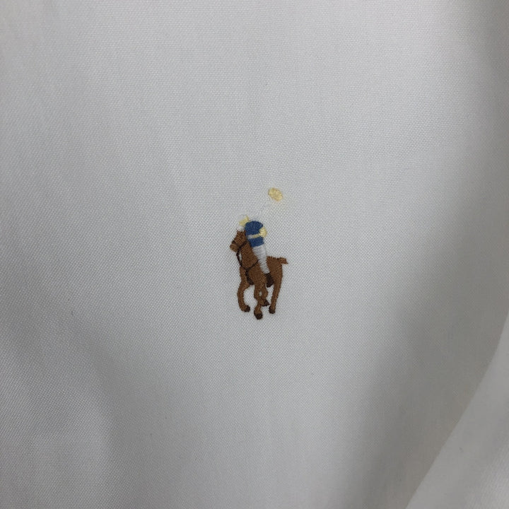 Ralph Lauren Classic Fit Long Sleeve Button Down Shirt Men's XL cotton white type Vintage Second Hand