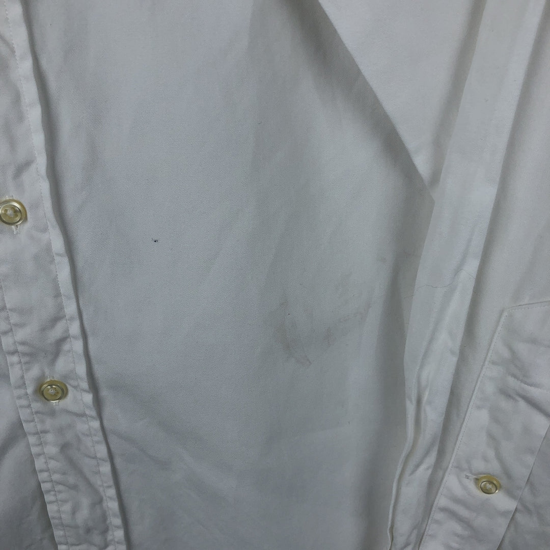 Ralph Lauren Classic Fit Long Sleeve Button Down Shirt Men's XL cotton white type Vintage Second Hand