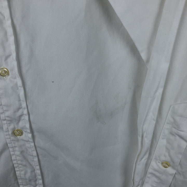 Ralph Lauren Classic Fit Long Sleeve Button Down Shirt Men's XL cotton white type Vintage Second Hand