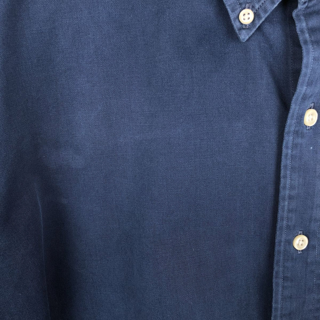 Ralph Lauren BLAKE long sleeve button down shirt, men's size L cotton navy blue type Vintage Second Hand