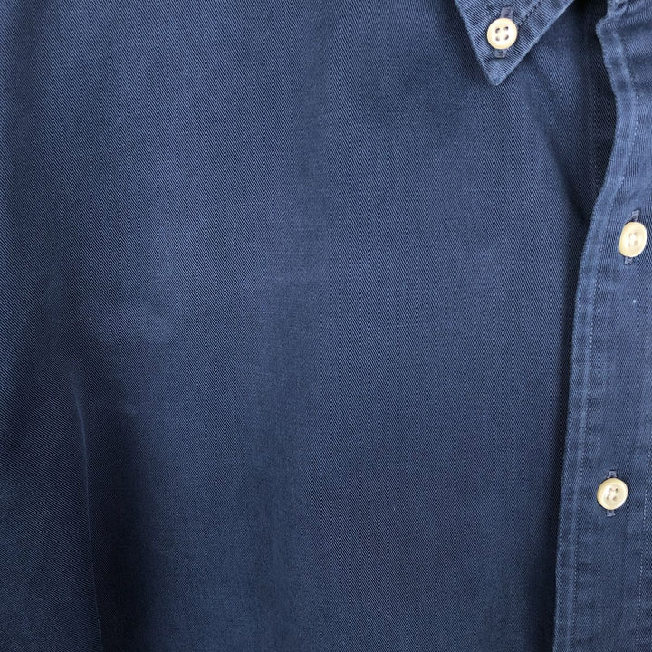 Ralph Lauren BLAKE long sleeve button down shirt, men's size L cotton navy blue type Vintage Second Hand