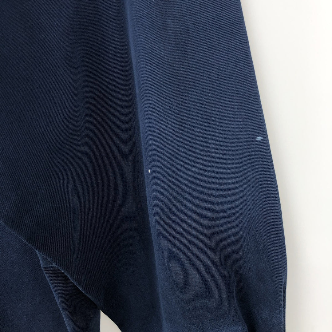 Ralph Lauren BLAKE long sleeve button down shirt, men's size L cotton navy blue type Vintage Second Hand