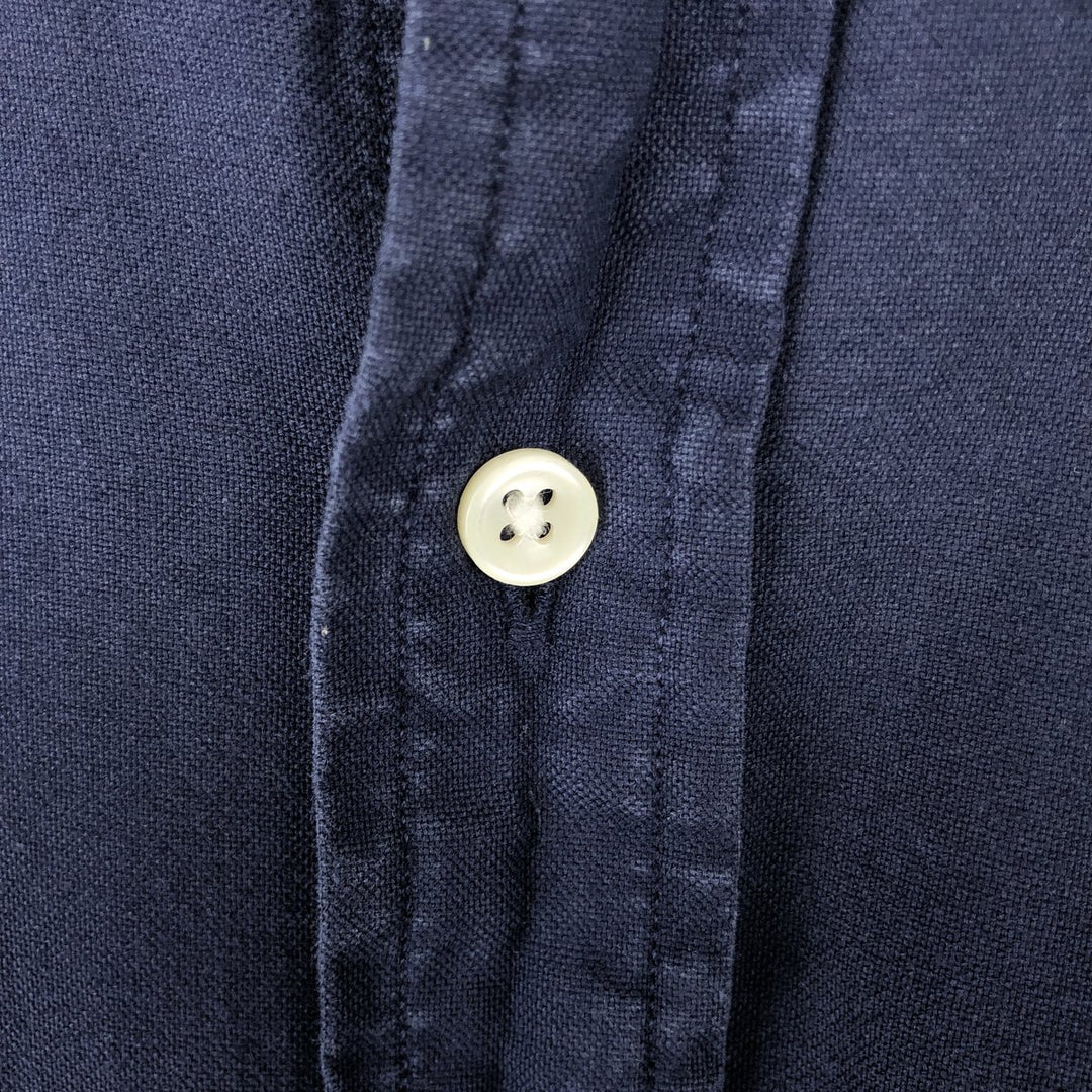Ralph Lauren Classic Fit Long Sleeve Button Down Shirt Men's XL cotton navy blue type Vintage Second Hand