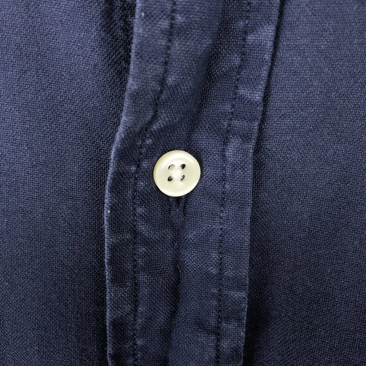 Ralph Lauren Classic Fit Long Sleeve Button Down Shirt Men's XL cotton navy blue type Vintage Second Hand