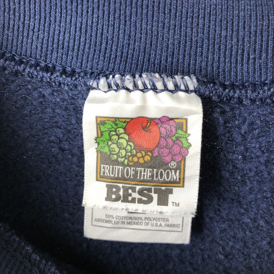 2000'S Fruit of the Loom PENN STATE University College Sweatshirt, Men's Size L cotton navy blue type Vintage Second Hand