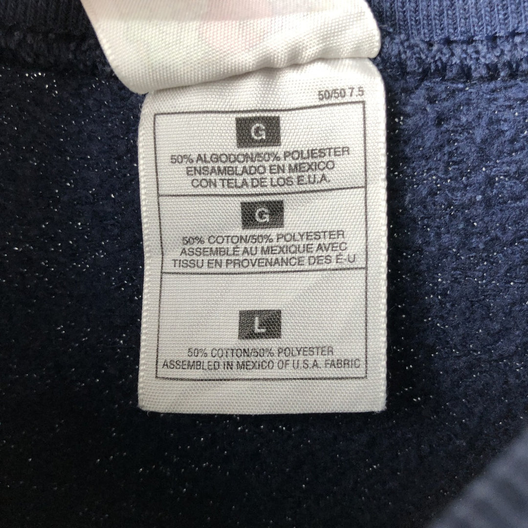 2000'S Fruit of the Loom PENN STATE University College Sweatshirt, Men's Size L cotton navy blue type Vintage Second Hand
