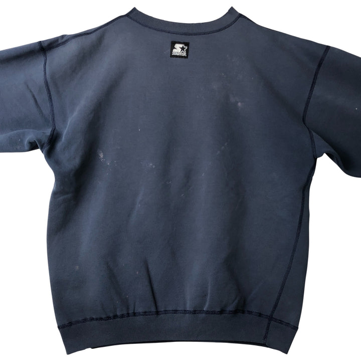 90'S Starter College Character Sweatshirt, Men's Size L unclear navy blue type Vintage Second Hand