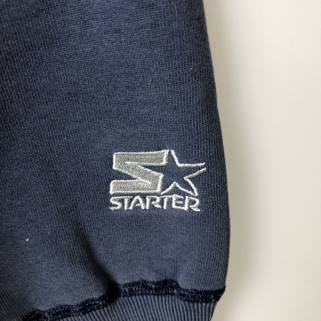 90'S Starter College Character Sweatshirt, Men's Size L unclear navy blue type Vintage Second Hand