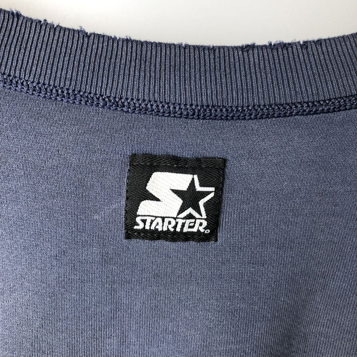 90'S Starter College Character Sweatshirt, Men's Size L unclear navy blue type Vintage Second Hand