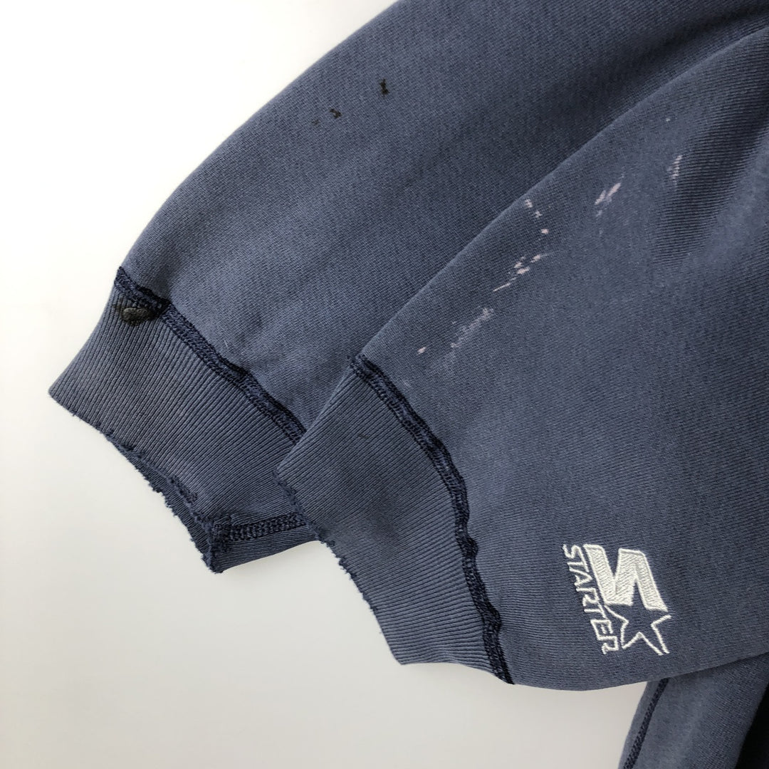 90'S Starter College Character Sweatshirt, Men's Size L unclear navy blue type Vintage Second Hand