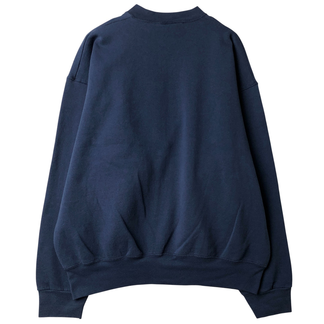 90'S SALEM Notre Dame Fighting Irish Character Sweatshirt, Men's Size XL cotton navy blue type Vintage Second Hand
