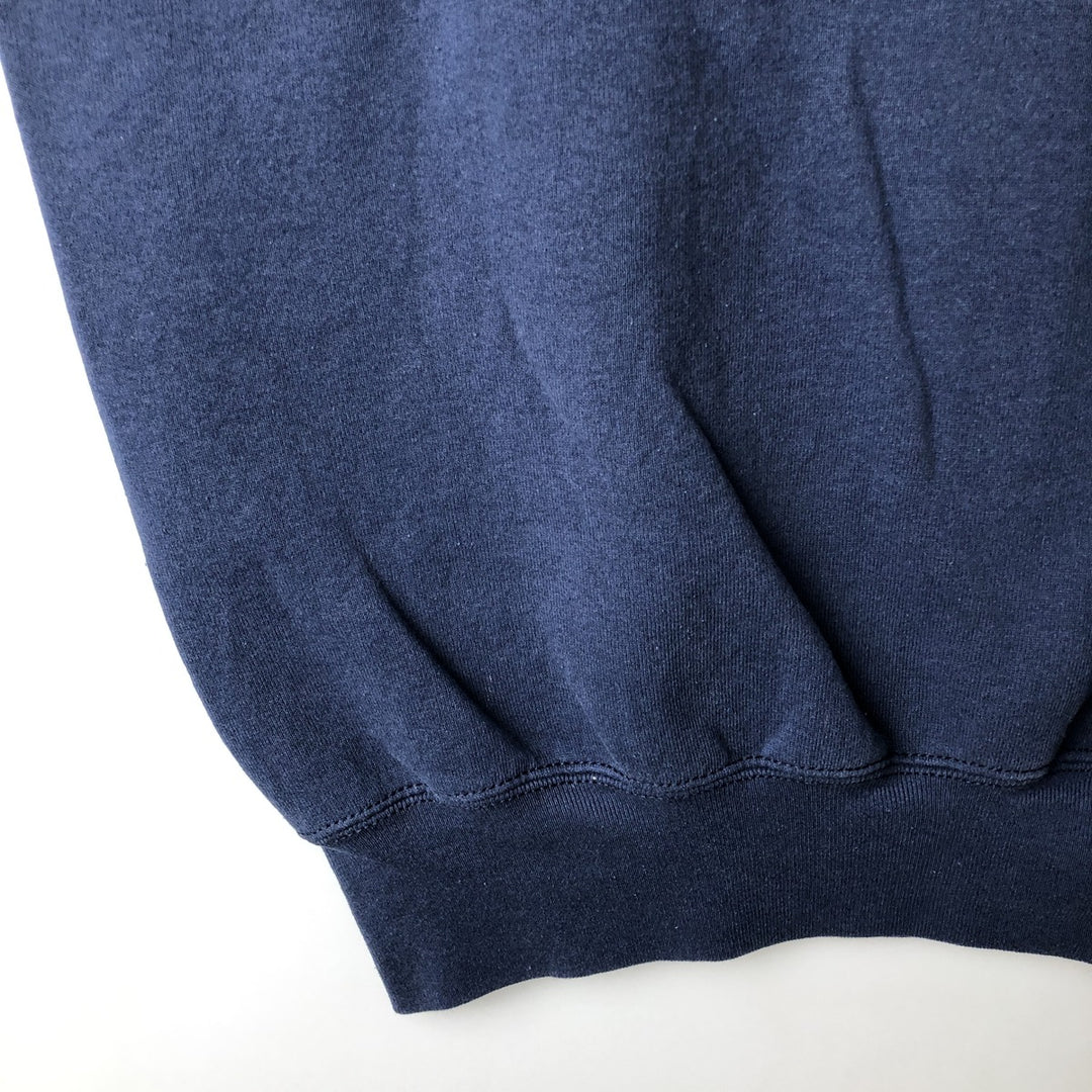 90'S SALEM Notre Dame Fighting Irish Character Sweatshirt, Men's Size XL cotton navy blue type Vintage Second Hand