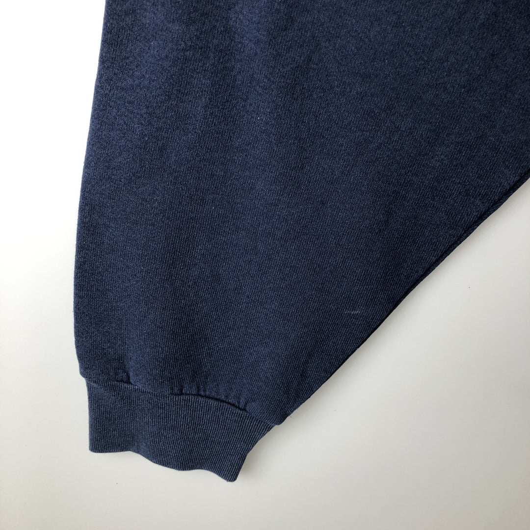 90'S SALEM Notre Dame Fighting Irish Character Sweatshirt, Men's Size XL cotton navy blue type Vintage Second Hand