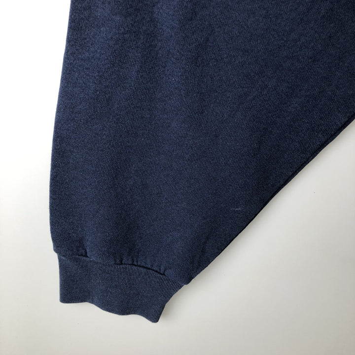 90'S SALEM Notre Dame Fighting Irish Character Sweatshirt, Men's Size XL cotton navy blue type Vintage Second Hand