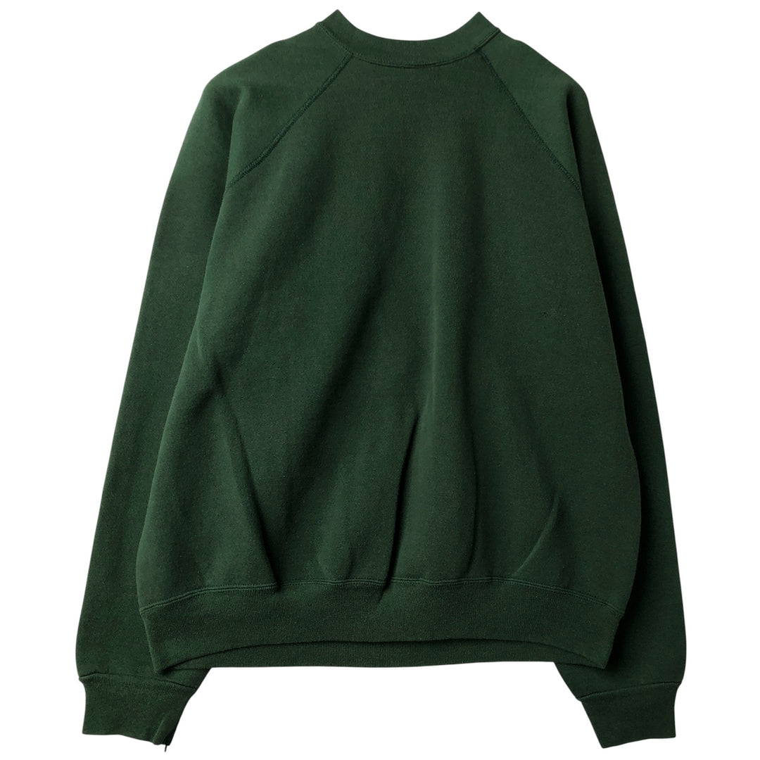 1990'S Discus Athletics Michigan State University College Character Sweatshirt, Made in USA, Men's Size XL cotton Green type dark green Vintage Second Hand