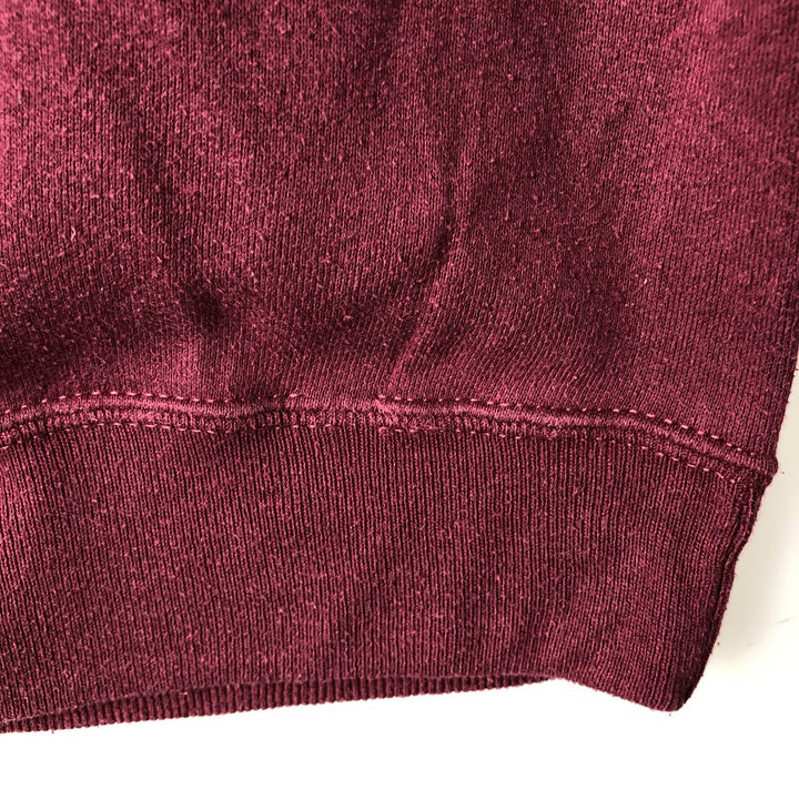 Vintage 80s-90'S Jerzees College Character Sweatshirt, Made in USA, Men's Size L cotton Red type red-purple Vintage Second Hand