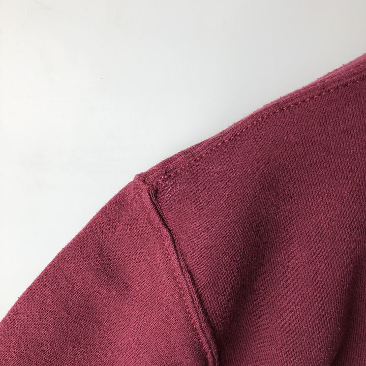 Vintage 80s-90'S Jerzees College Character Sweatshirt, Made in USA, Men's Size L cotton Red type red-purple Vintage Second Hand