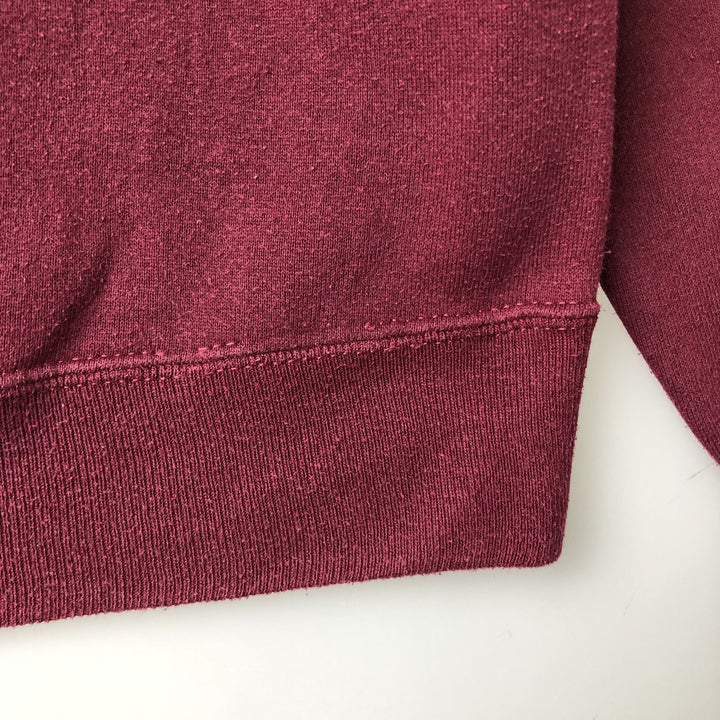 Vintage 80s-90'S Jerzees College Character Sweatshirt, Made in USA, Men's Size L cotton Red type red-purple Vintage Second Hand