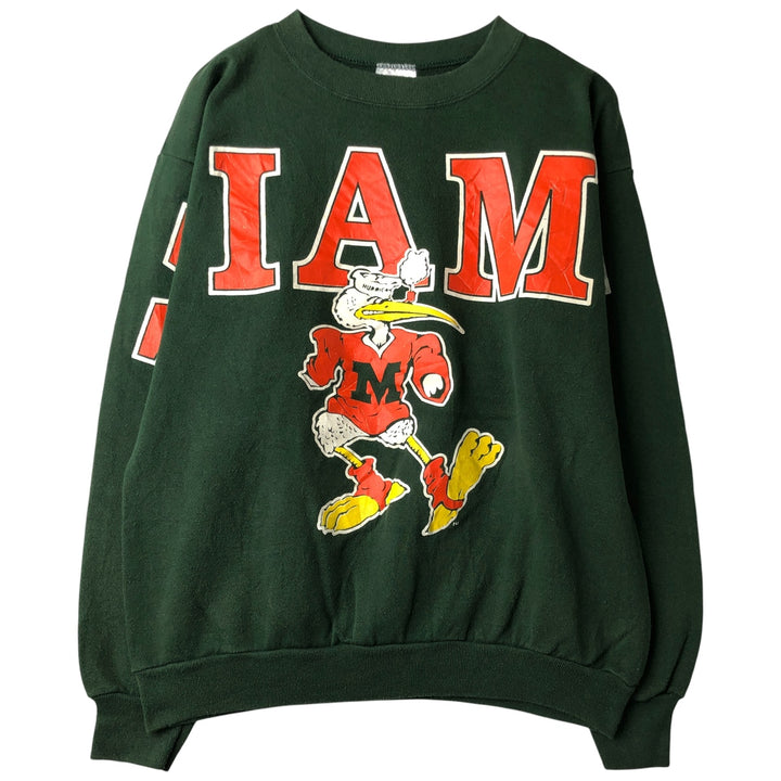 Vintage 90'S Trau and Loevner TNT College Character Sweatshirt, Made in USA, Men's Size XL cotton Green type dark green Vintage Second Hand