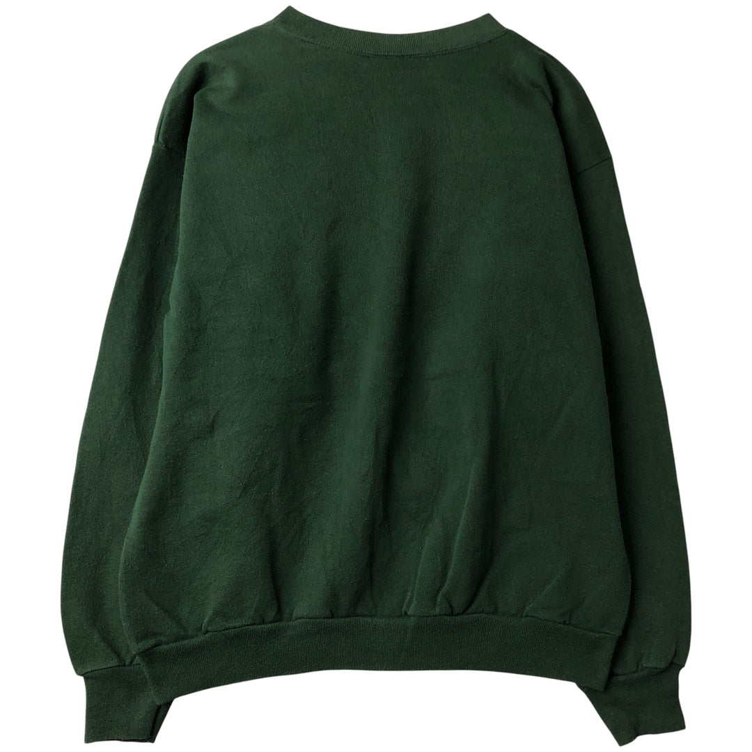 Vintage 90'S Trau and Loevner TNT College Character Sweatshirt, Made in USA, Men's Size XL cotton Green type dark green Vintage Second Hand