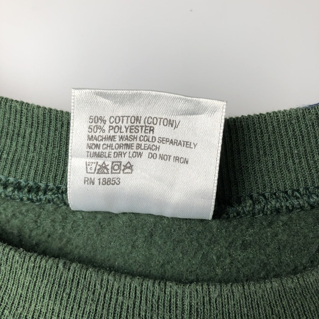 Vintage 90'S Trau and Loevner TNT College Character Sweatshirt, Made in USA, Men's Size XL cotton Green type dark green Vintage Second Hand