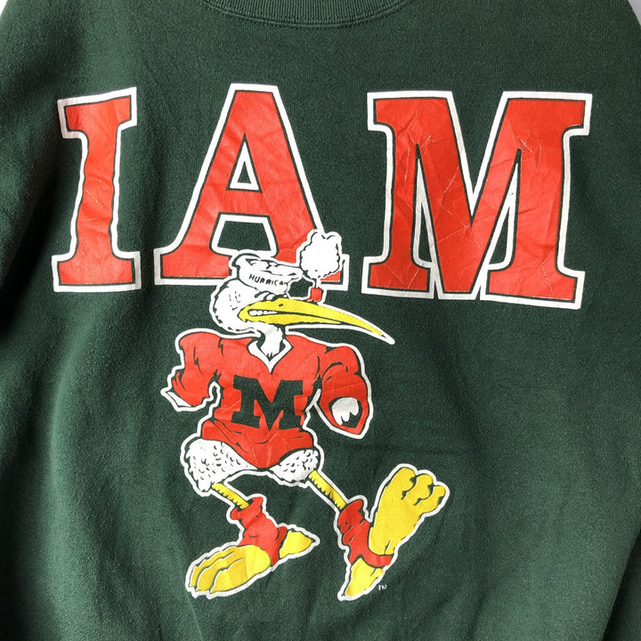 Vintage 90'S Trau and Loevner TNT College Character Sweatshirt, Made in USA, Men's Size XL cotton Green type dark green Vintage Second Hand
