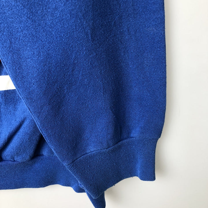 Vintage 90'S Tultex College Character Sweatshirt, Made in USA, Men's Size XL cotton blue type Vintage Second Hand