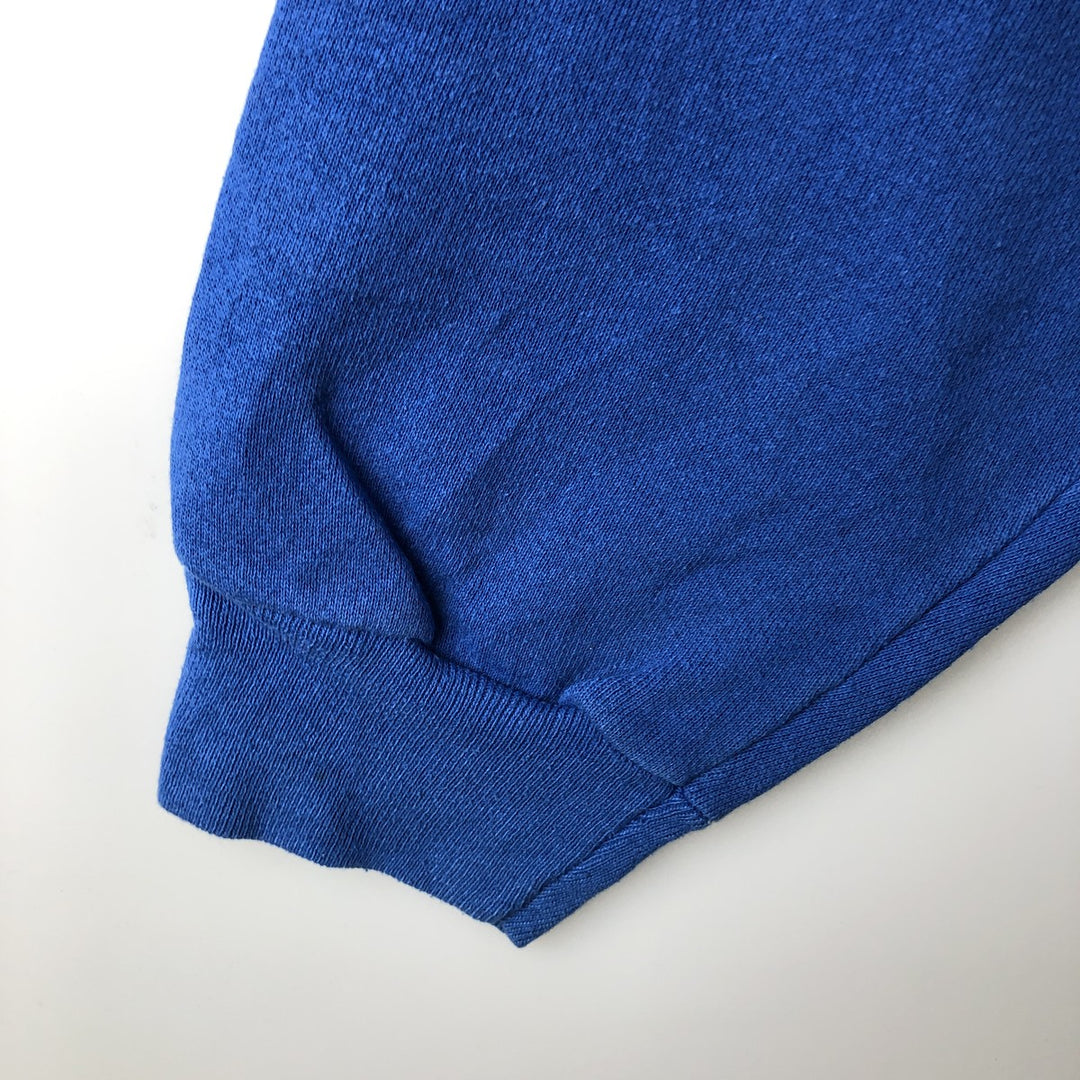 Vintage 90'S Tultex College Character Sweatshirt, Made in USA, Men's Size XL cotton blue type Vintage Second Hand